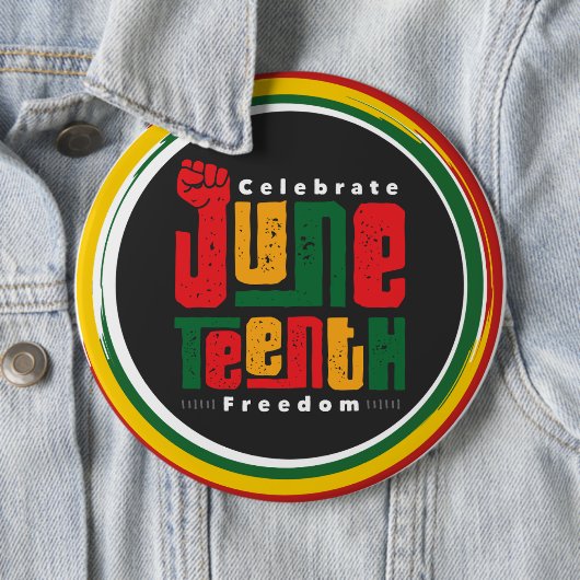 Juni Tiende Kolossale 6" ronde Button 6,0 Cm (In situ)