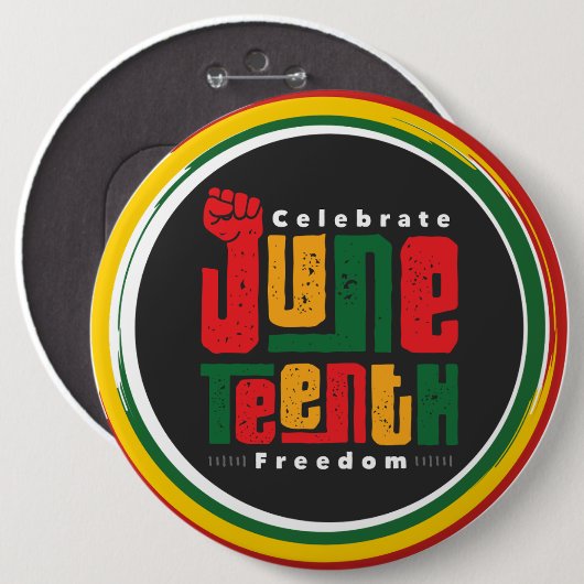 Juni Tiende Kolossale 6" ronde Ronde Button 6,0 Cm (Voorkant /achterkant)