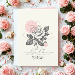 Juni tot juli Geboorte Bloem Aangepaste Verjaardag Kaart