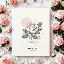 Juni tot juli Geboorte Bloem Aangepaste Verjaardag Kaart