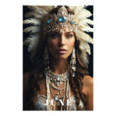 *~ JUNI VERJAARDAG PARELS Boho AP53 Vrouw Foto Afdruk (Voorkant)