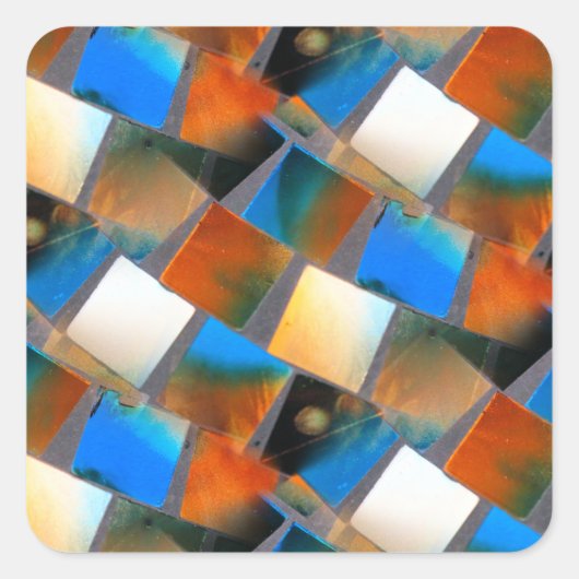 juni vierkante sticker (Voorkant)