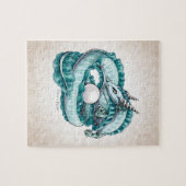 Junilistan Birthstone Dragon: Pearl Legpuzzel (Horizontaal)