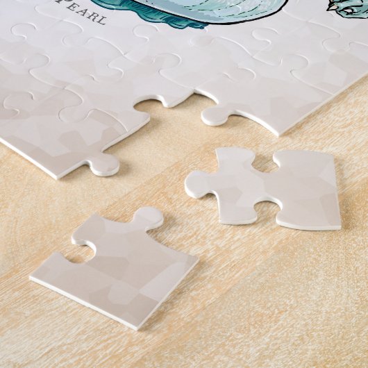 Junilistan Birthstone Dragon: Pearl Legpuzzel (Zijkant)