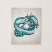 Junilistan Birthstone Dragon: Pearl Legpuzzel (Verticaal)