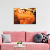 Junilistan schilderen door Frederic Leighton Canvas Afdruk (Insitu (Woonkamer))