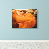 Junilistan schilderen door Frederic Leighton Canvas Afdruk (Insitu (Houten vloer))
