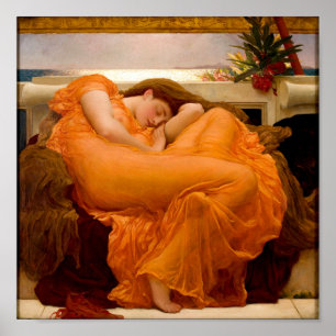 Junilistan schilderen door Frederic Leighton Poster