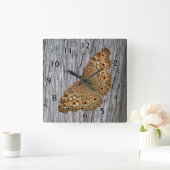 Junio Panther Butterfly Vierkante Klok (Huis)