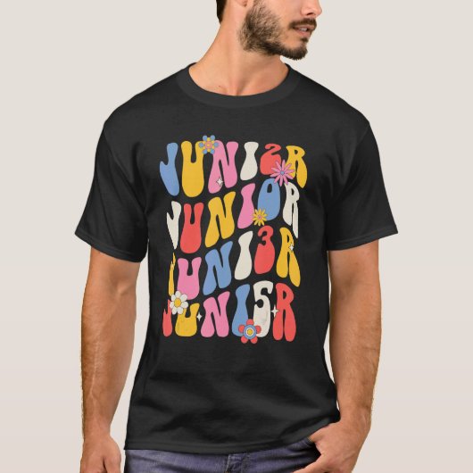 Junior 2035 Retro Groovy Graduation Senior Class o T-shirt (Voorkant)