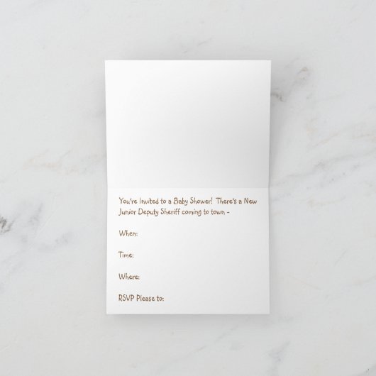 Junior Adjunct Sheriff Baby shower (Binnen)
