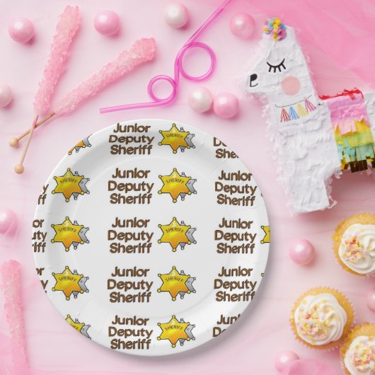 Junior Adjunct-sheriff Papieren Bordje (Feest)