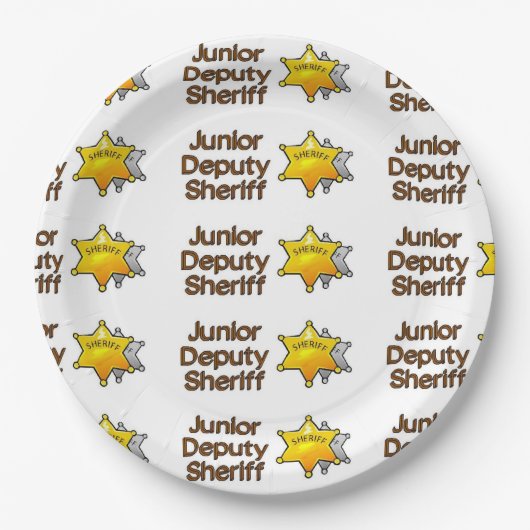 Junior Adjunct-sheriff Papieren Bordje (Voorkant)