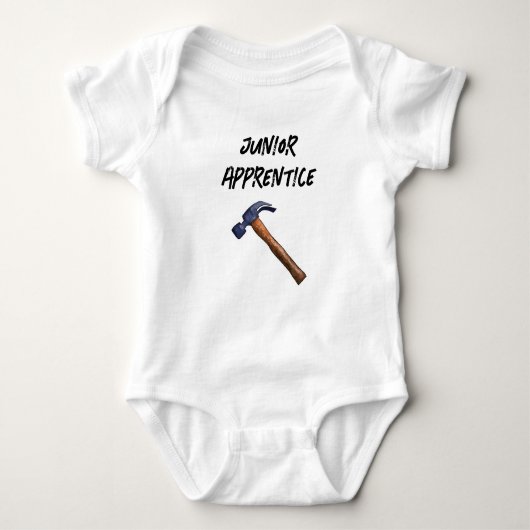 Junior Apprentice Hammer Carpenter Chippie Tradie Romper (Voorkant)