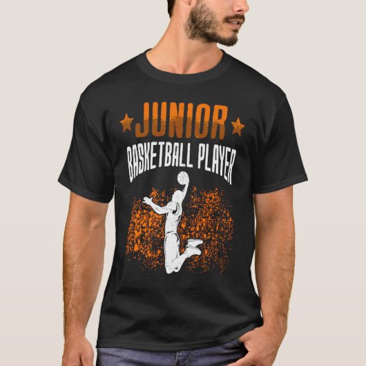 Junior Basketball Player Basketballer Basketballpl T-shirt (Voorkant)