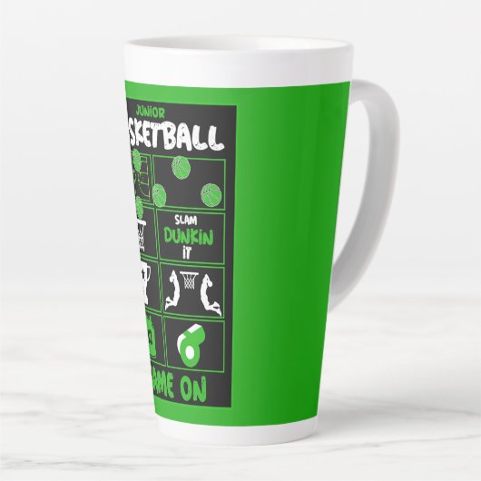 Junior Basketball-spelers Latte Mok (Rechterhoek)