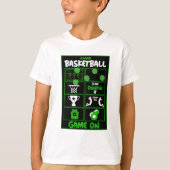 Junior Basketball-spelers T-shirt (Voorkant)