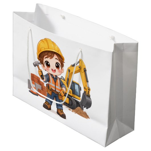 Junior Bouwploeg Groot Cadeauzakje (Voorkant Gekanteld)
