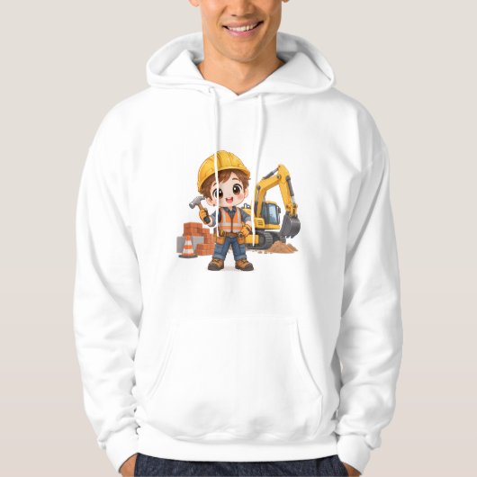 Junior Bouwploeg Hoodie (Voorkant)