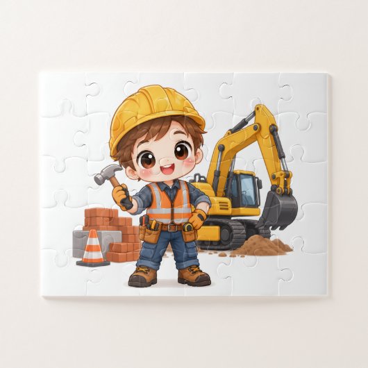 Junior bouwploeg legpuzzel (Horizontaal)