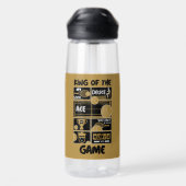 Junior Boys Tennis koning van het spel Waterfles (Achterkant)