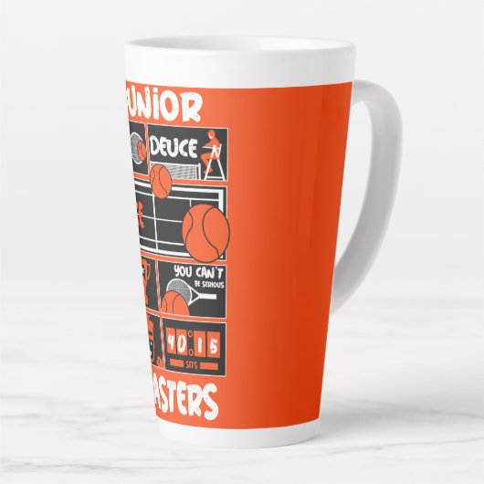 Junior Boys Tennis Player Latte Mok (Rechterhoek)