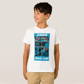Junior Boys Tennis Player T-shirt (Voorkant volledig)