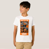Junior Boys Tennis Player T-shirt (Voorkant volledig)