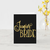 Junior Bride Wedding Party Groom Kinderen Kaart (Gele Bloem)