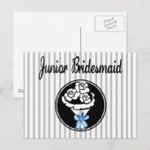 Junior Bridesmaid Briefkaart (Voorkant / Achterkant)