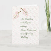 Junior Bridesmaid Invitation and Request Kaart (Voorkant)