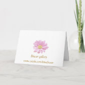 Junior Bridesmaid Invitation - Roze bloemkaart (Achterkant)