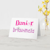 Junior Bridesmaid Kaart (Gele Bloem)