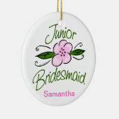 Junior Bridesmaid Keramisch Ornament (Rechts)