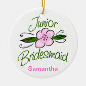 Junior Bridesmaid Keramisch Ornament (Voorkant)