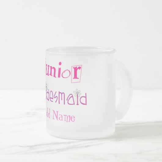 Junior Bridesmaid Matglas Koffiemok (Voorkant rechts)
