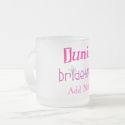 Junior Bridesmaid Matglas Koffiemok (Voorkant links)