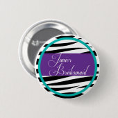 Junior Bridesmaid Pin Ronde Button 5,7 Cm (Voorkant /achterkant)