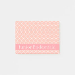 Junior Bridesmaid Pink en White Post-it® Notes