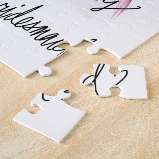 Junior Bridesmaid? Puzzle Br. Bun Bride Br. Legpuzzel (Zijkant)