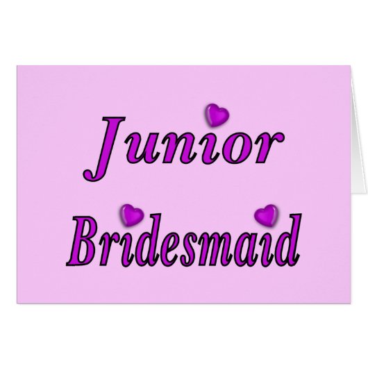 Junior Bridesmaid Simply Love (Voorkant Horizontaal)