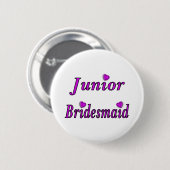 Junior Bridesmaid Simply Love Ronde Button 5,7 Cm (Voorkant /achterkant)