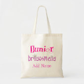 Junior Bridesmaid Tote Bag (Voorkant)