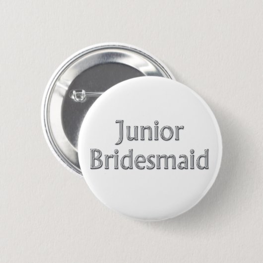 Junior Bridesmaid Wedding Button (Voorkant /achterkant)