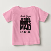 Junior Bruidsmeisje Bruids Party Custom Naam T-shi (Voorkant)