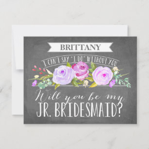 Junior bruidsmeisje Kaart   bruidsmeisje