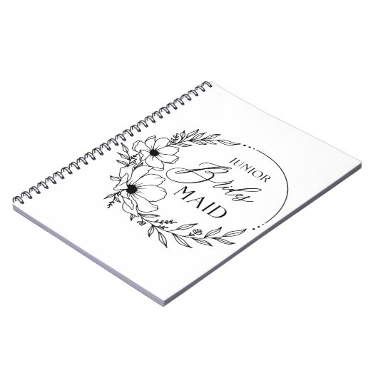 junior bruidsmeisje notitieboek (Linkerzijde)