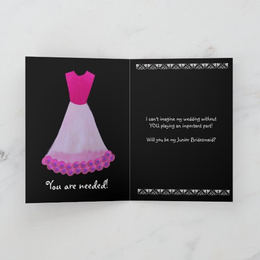 Junior Bruidsmeisje Roze & Witte jurk Bloemen Trim (Binnen)