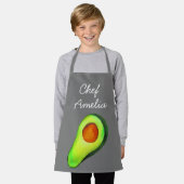 Junior chef avocados kleurrijke kinderen schort (Gedragen)
