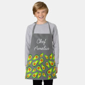 Junior chef avocados kleurrijke kinderen schort (Gedragen)